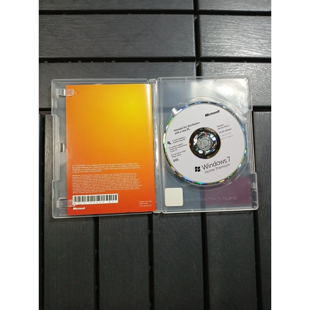 Microsoft Windows 7 Professional SP1 64Bit Full Version DVD NO PRODUCT‎ KEY! VG1